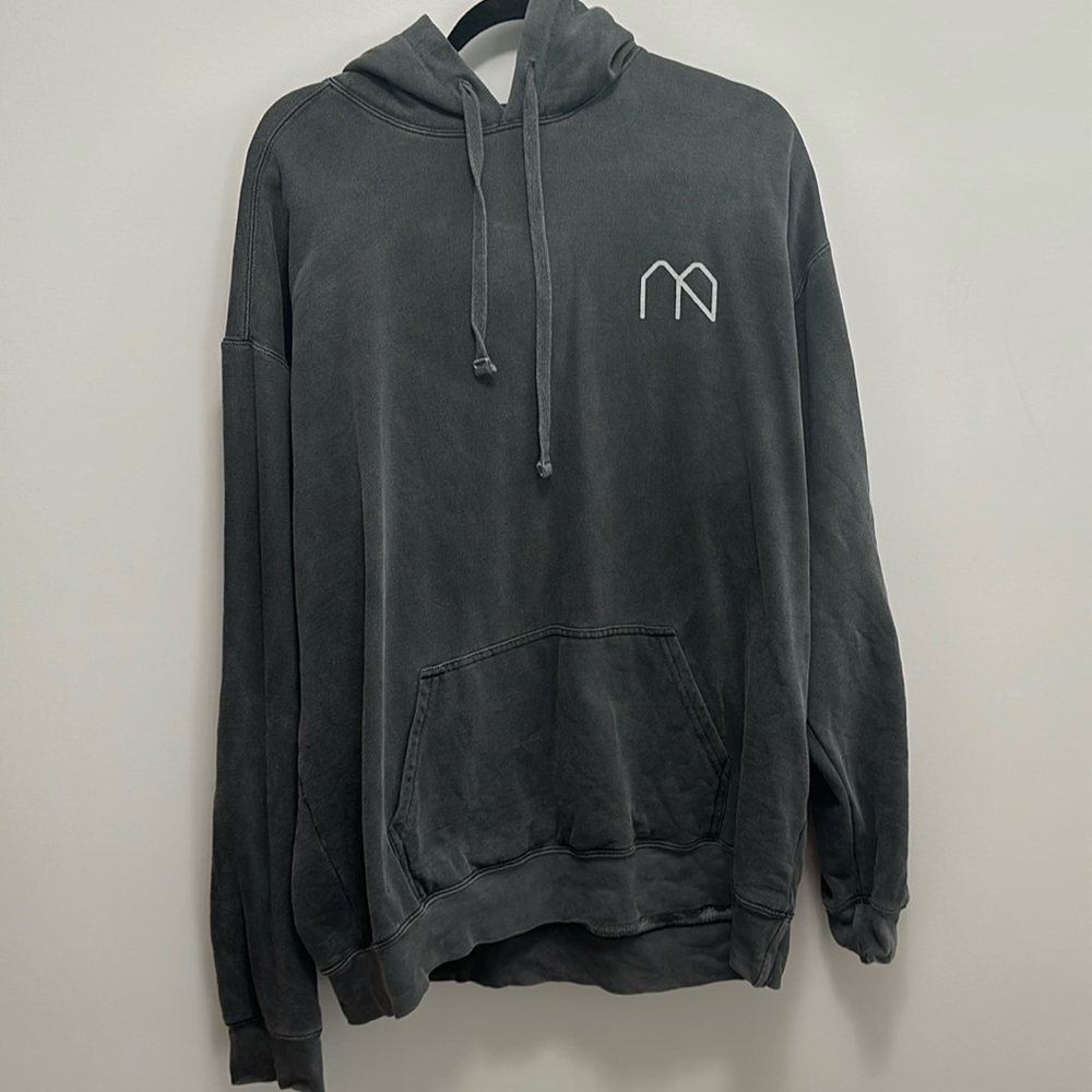 Magnolia Black Hoodie with White Logo
